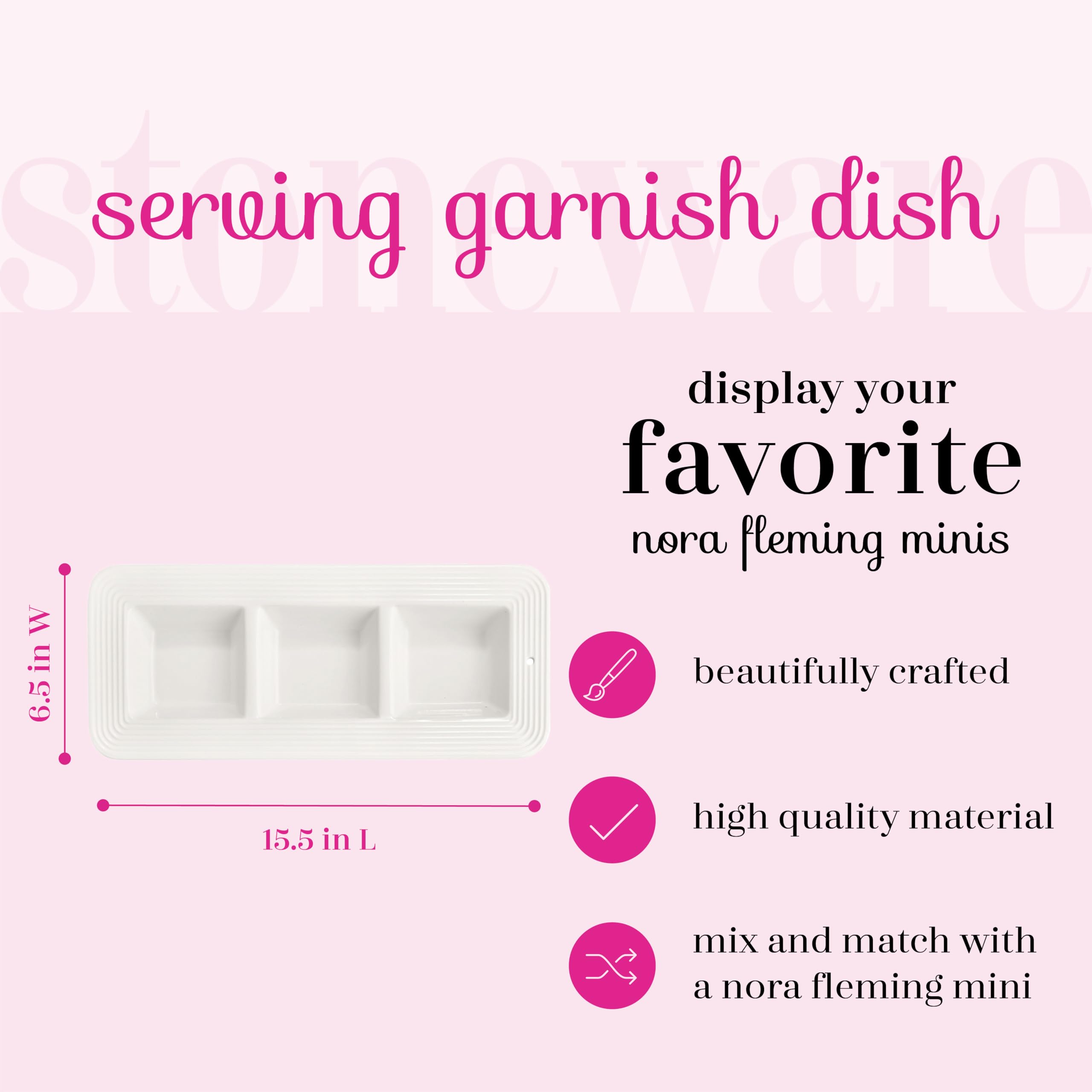 Amazon.com | nora fleming Stoneware Serving Garnish Dish